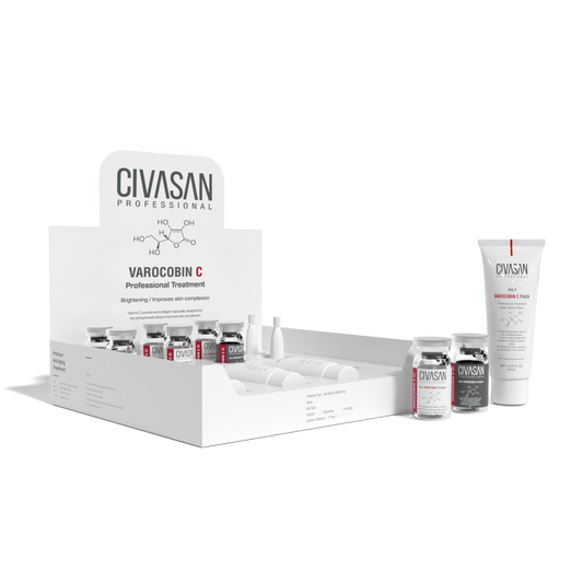 CIVASAN VAROCOBIN C Treatment Kit – High-Potency Vitamin C & Collagen Protocol for Brightening and Firmness