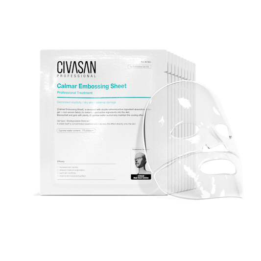 Civasan Professional Calmar Embossing Sheet, Cypress Water Gel Mask